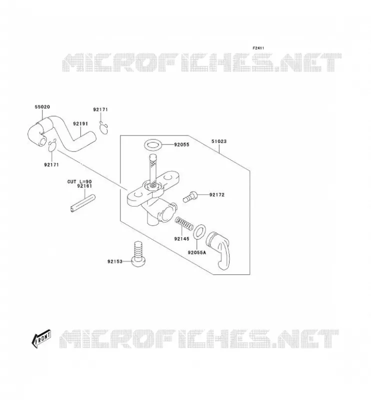FILTRE A ESSENCE Kawasaki MOTOS 50 2004 KDX50  KDX50-A2