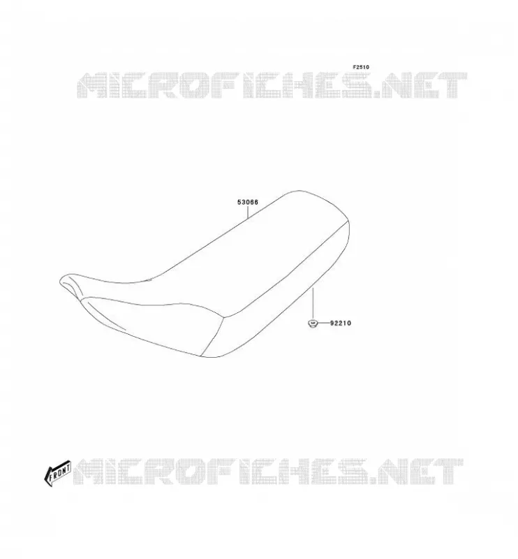 SELLE Kawasaki MOTOS 50 2006 KDX50  KDX50A6F