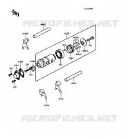 BARILLET/FOURCHETTE pour Kawasaki KE100