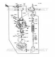 CARBURATEUR pour Kawasaki KE100