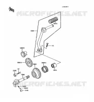 MECANISME DE KICK pour Kawasaki KE100