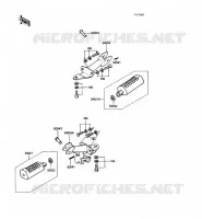 REPOSE PIED pour Kawasaki KE100