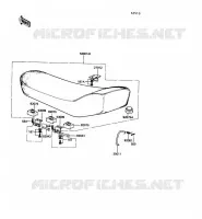 SELLE pour Kawasaki KE100