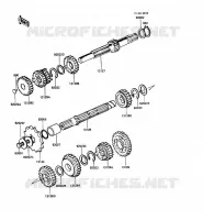 TRANSMISSION pour Kawasaki KE100