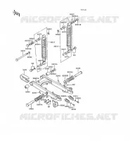 BRAS OSCILLANT/AMORTISSEUR pour Kawasaki KE100