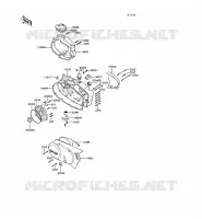 COUVERCLES MOTEUR pour Kawasaki KE100