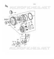 EMBRAYAGE pour Kawasaki KE100