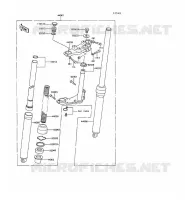 FOURCHE pour Kawasaki KE100