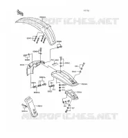 GARDE BOUE pour Kawasaki KE100