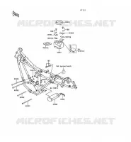 PIECE DE CADRE (COUVERTURE) pour Kawasaki KE100