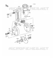 VILEBREQUIN/PISTON pour Kawasaki KE100