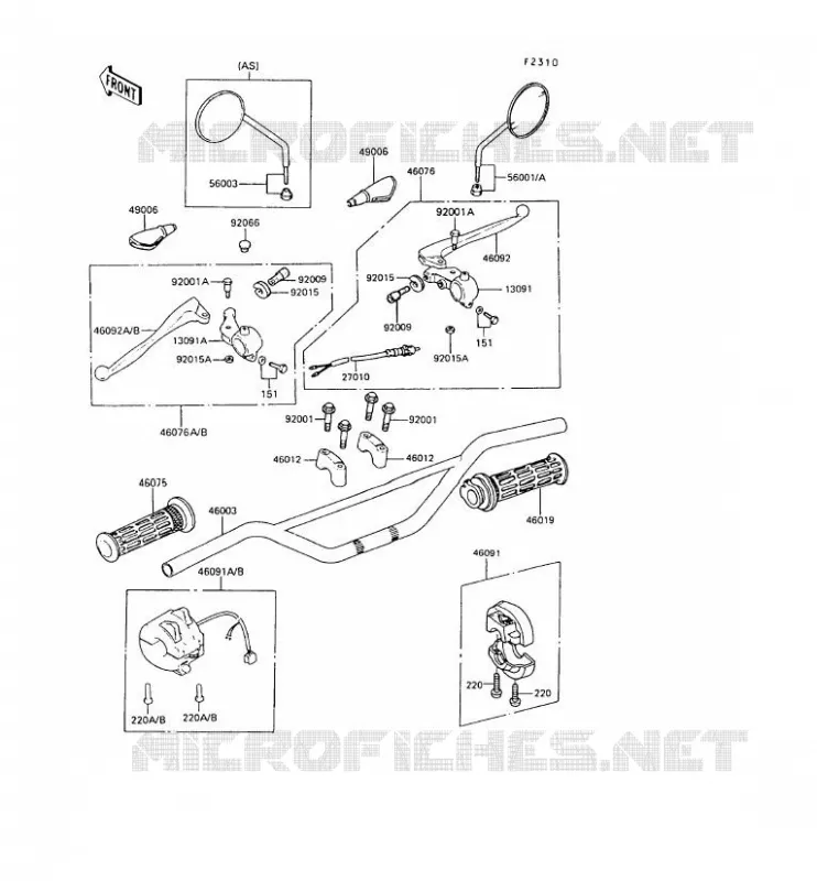 GUIDON Kawasaki MOTOS 100 1988 KE100  KE100-B07