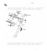 BEQUILLE pour Kawasaki KE100