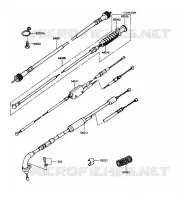 CABLE pour Kawasaki KE100