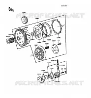 EMBRAYAGE pour Kawasaki KE100
