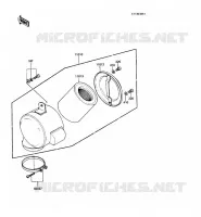 FILTRE &Agrave; AIR pour Kawasaki KE100