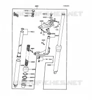 FOURCHE pour Kawasaki KE100