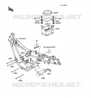 PIECE DE CADRE pour Kawasaki KE100
