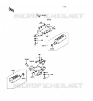 REPOSE PIED pour Kawasaki KE100
