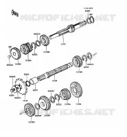 TRANSMISSION pour Kawasaki KE100