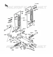 BRAS OSCILLANT/AMORTISSEUR pour Kawasaki KE100