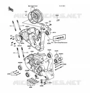 CARTER MOTEUR(S) pour Kawasaki KE100