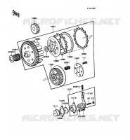 EMBRAYAGE pour Kawasaki KE100