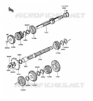 TRANSMISSION pour Kawasaki KE100