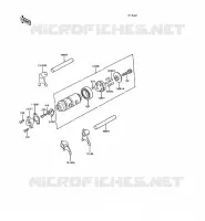 BARILLET/FOURCHETTE pour Kawasaki KE100