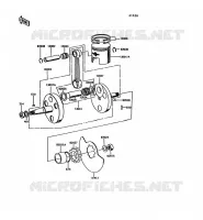 VILEBREQUIN/PISTON pour Kawasaki KE100