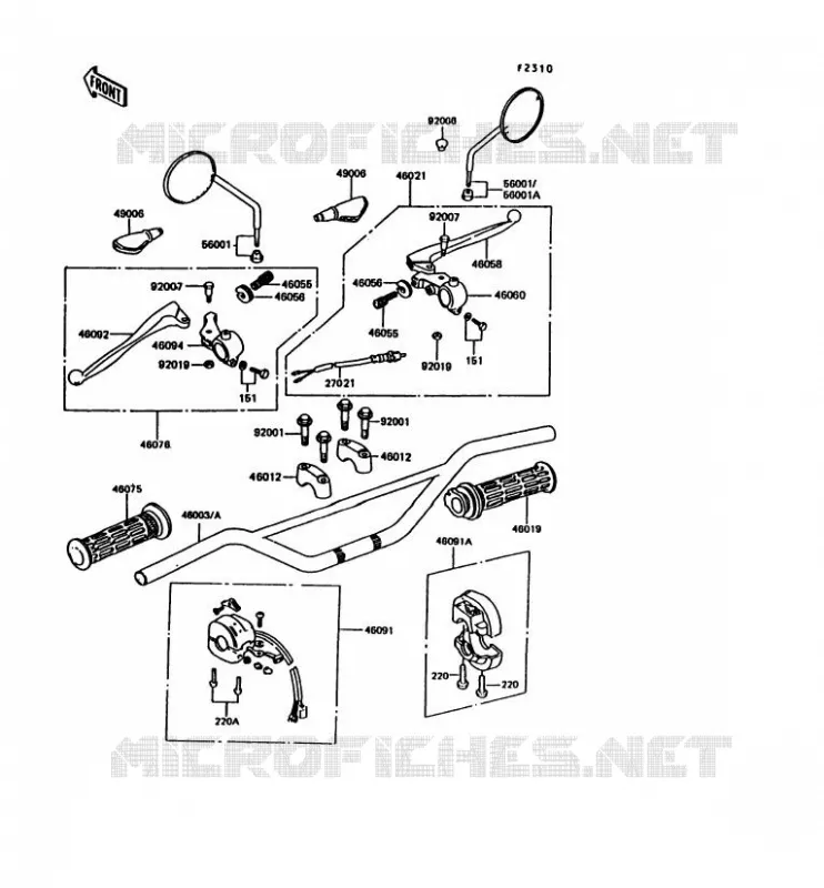 GUIDON Kawasaki MOTOS 100 1995 KE100  KE100-B14