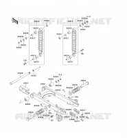 BRAS OSCILLANT/AMORTISSEUR pour Kawasaki KE100
