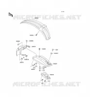 GARDE BOUE pour Kawasaki KE100
