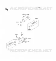 REPOSE PIED pour Kawasaki KE100