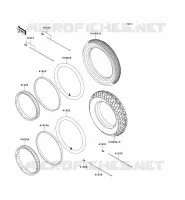 ROUE/PNEUS pour Kawasaki KE100