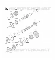 TRANSMISSION pour Kawasaki KE100