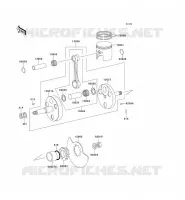 VILEBREQUIN/PISTON pour Kawasaki KE100