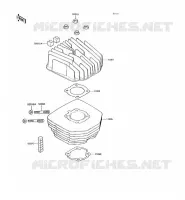CULASSE/CYLINDRE pour Kawasaki KH125