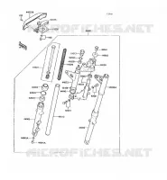 FOURCHE pour Kawasaki KH125