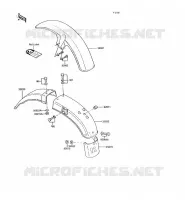 GARDE BOUE pour Kawasaki KH125