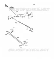 PEDALE DE FREIN pour Kawasaki KH125