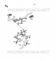 REPOSE PIED pour Kawasaki KH125
