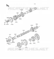 TRANSMISSION pour Kawasaki KH125