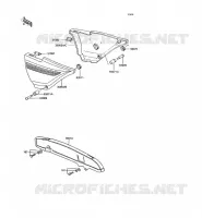 CACHE LAT&Eacute;RAL/GARDE CHAINE pour Kawasaki KH125