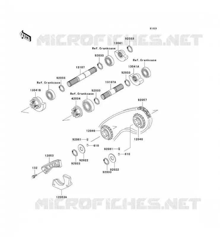 BALANCIER Kawasaki MOTOS 250 2000 KLR250  KL250-D17