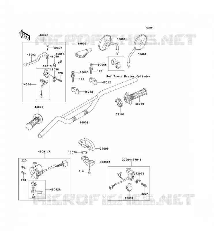 GUIDON Kawasaki MOTOS 250 2000 KLR250  KL250-D17