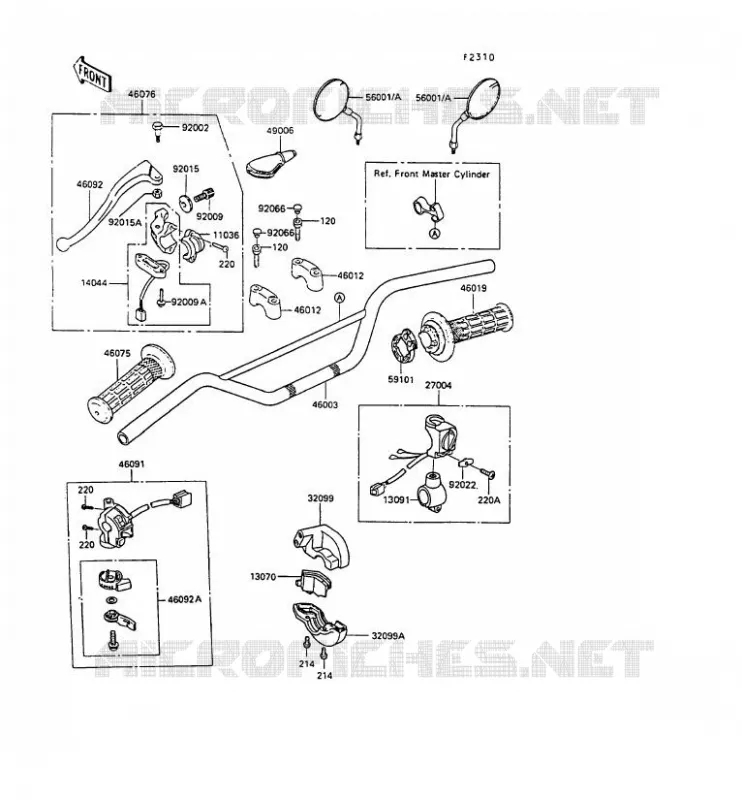 GUIDON Kawasaki MOTOS 250 1992 KLR250  KL250-D9