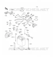 CHASSIS EQUIPMENT ELECTRIQUE pour Kawasaki SUPER SHERPA