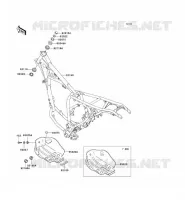 CH&Acirc;SSIS pour Kawasaki SUPER SHERPA