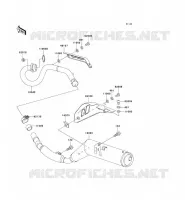 &Eacute;CHAPPEMENT pour Kawasaki SUPER SHERPA